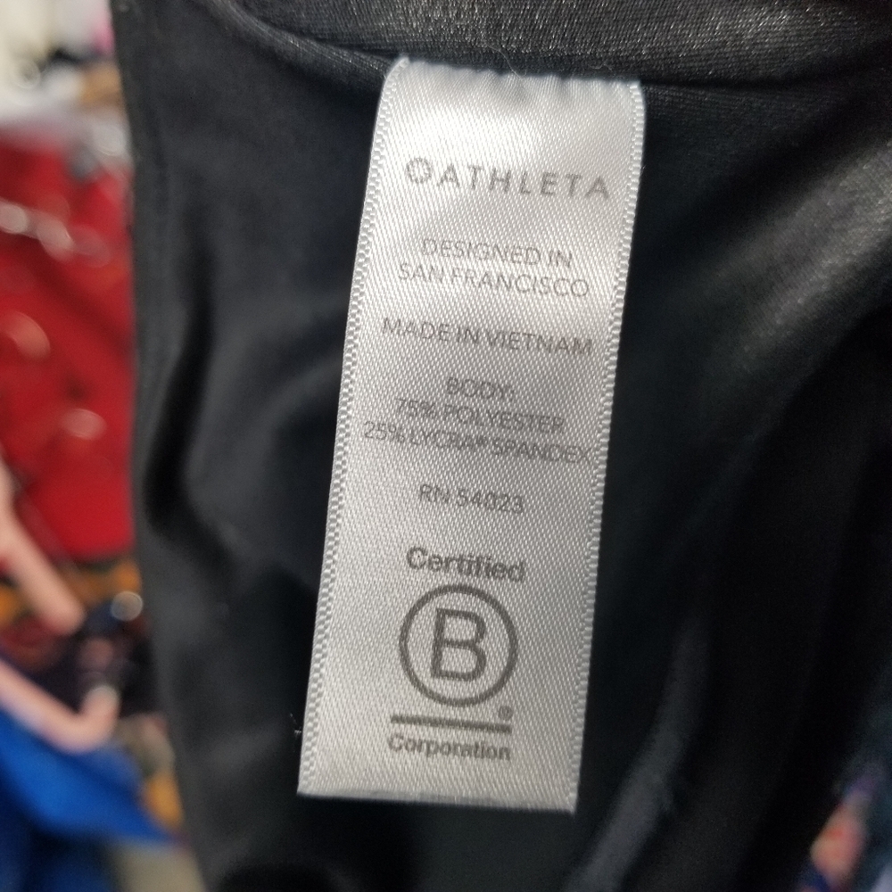 Athleta Inclination Moto tight black shimmer - Picture 9 of 11